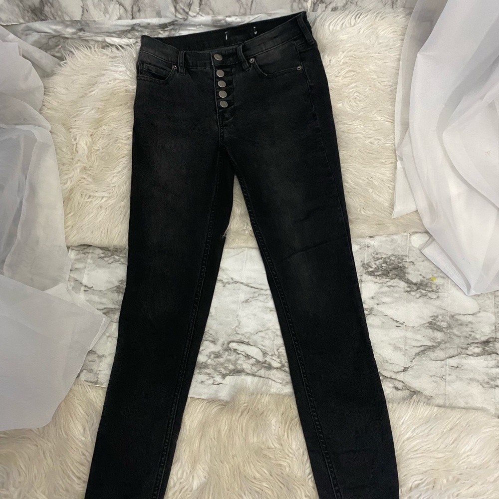 Free People Black Skinny Jeans​ - Picture 2 of 7